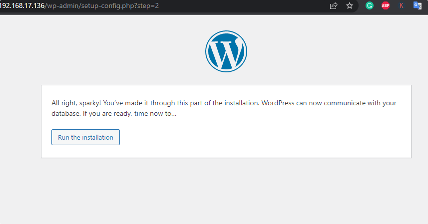 Run WordPress installation on Ubuntu 22.04 Server