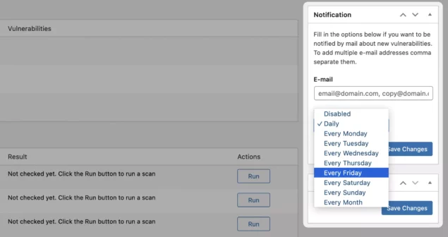Setting up email notifications