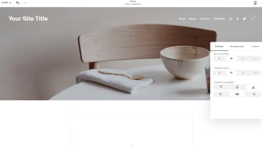 Squarespace&#039;s website editor in use