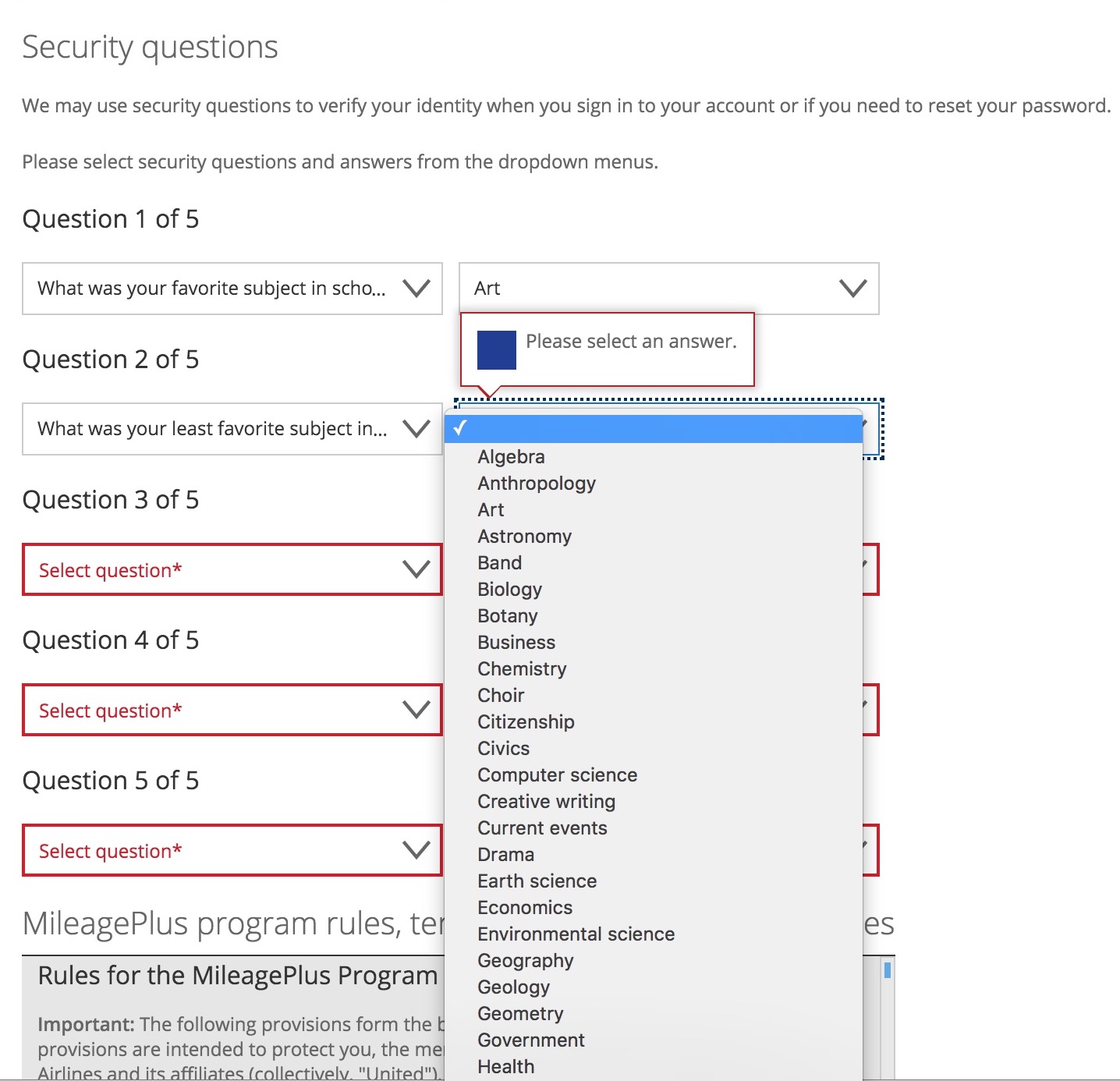 account security questions stay safe online